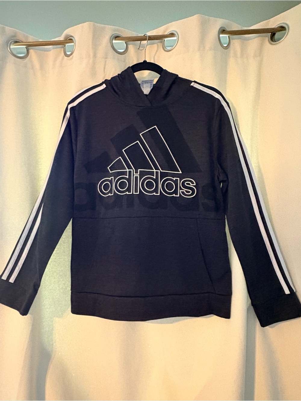 adidas Men’s Black Crewneck Sweater with Logo